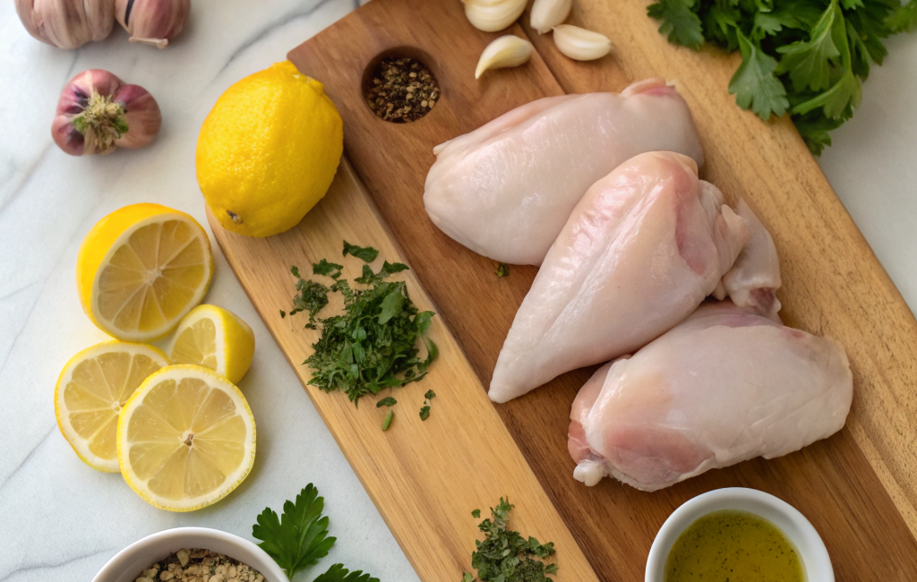 How to Cook Lemon Garlic Chicken Mediterranean StyleIngredients