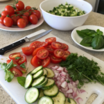 How to Make a Fresh Tomato and Cucumber SaladIngredients